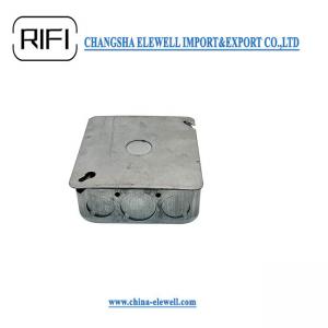 Wholesale Silver Metal Conduit Box Square Metal Electrical Box Cover ISO Certificate from china suppliers
