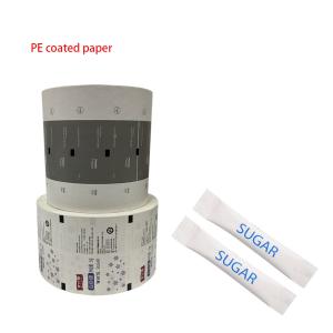 Wholesale Heat Seal PE Coated White Paper Rolls For Sugar Stick Packing from china suppliers