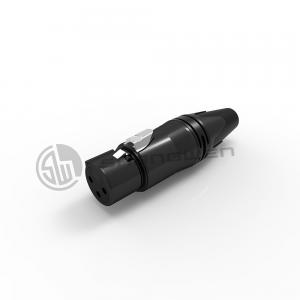 China Video XLR Connector 10A Waterproof Female 3 Pin Connector Plug on sale