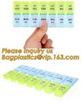Large Weekly Medication Capsule Pill Box,Fashionable portable pocket size pill