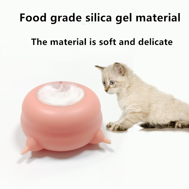 Anti Choking Silicone Pet Milk Suction Automatic Feeding Bottle 200ml