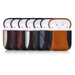 Genuine Leather Case Front LED Visible Charging Cover for Apple AirPod 2 & 1