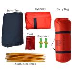 1-2 Person Custom Waterproof Camping Tarps Spring Summer Autumn 3 Season Dome