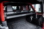 Jeep Cargo Internal Storage Shelf Black Aluminum Extrusion Used for Storage
