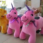 Hansel wholesale plush animal coin operated happy plush motorized animals for