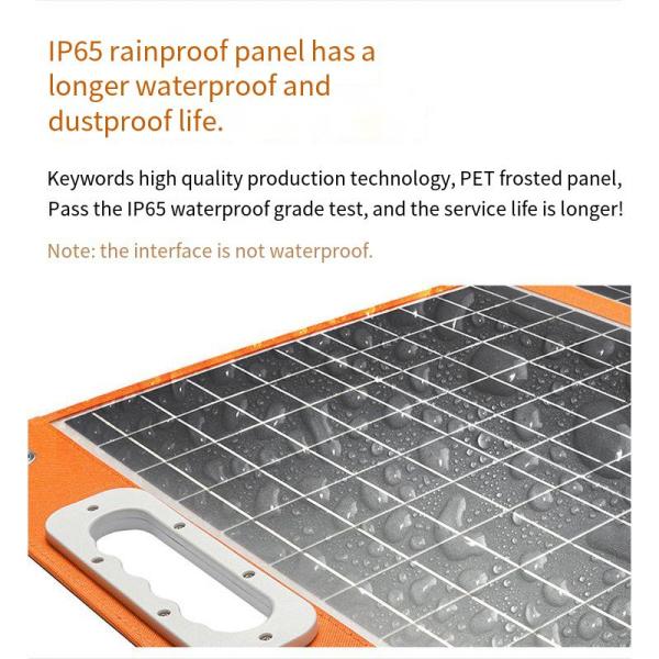 100W Folding Solar Panel , Monocrystalline Photovoltaic Solar Panel