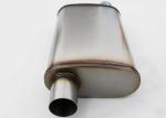 Oval 2.5" Inlet Outlet SS 409 Muffler For Magnaflow