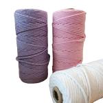 Bulk Pure Cotton Macrame Rope High Strength Braided Rope for Customer Requiremen