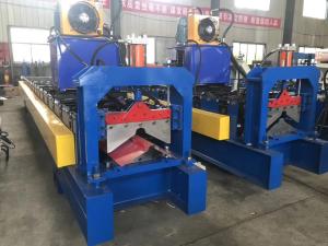 Wholesale Steel Sheet Highway Guardrail Machine , Ridge Cap Roll Forming Machine from china suppliers