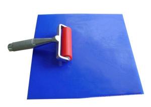 China Blue Reusable Sticky Mats Silicon Material Tacky Floor Mats Size 600X900mm on sale