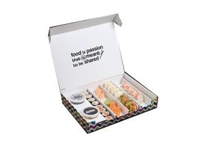 Wholesale Matte Lamination Paper Sushi Box Customzied Size Food Grade With Division Insert from china suppliers