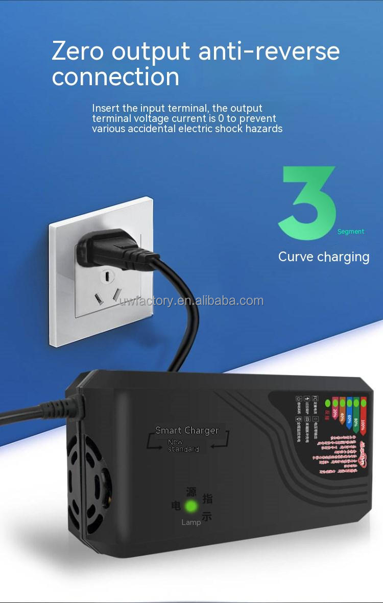 Electric Vehicle E-bike Scooter Battery Charger Widely Used 48V 12ah 20ah 30ah 40ah 45ah 50ah with Overvoltage Protection