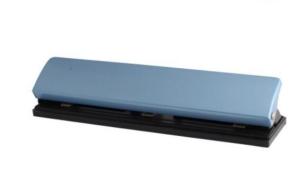 Wholesale Grey Color 12 sheets capacity adjustable 3 holes paper punch for office from china suppliers