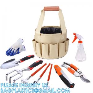 Wholesale Garden Tools Set 10 Pieces, Gardening Hand Tools And Essentials Kit Include Weeder Rake Shovel Trowel And More from china suppliers