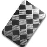 2mm Embossed Stainless Steel Sheet Checkered 2000mm Hairline 304 316 Square