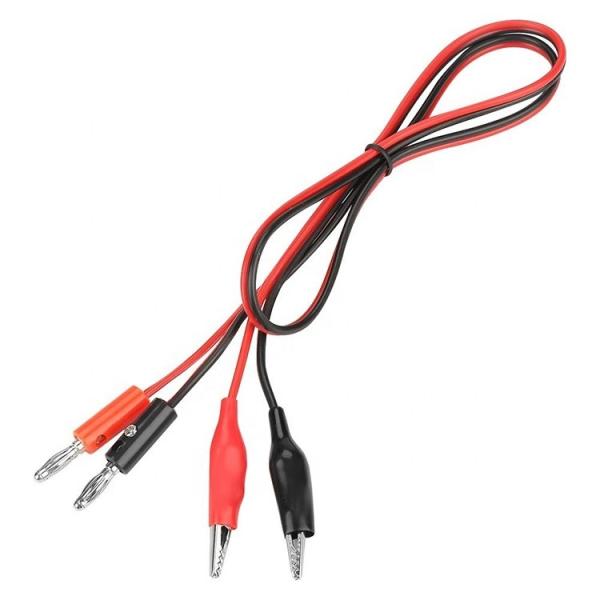 Crocodile Alligator Clip to Banana Plug Test Lead Wire Cable for Multimeters