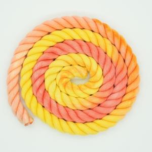 Wholesale 13mm Three Strand Cotton Rope Twisted Mixed Color Dog Leash Climbing Rope from china suppliers