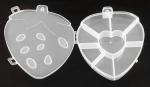 Compartment Clear Plastic Storage Box With Removable Dividers, Slots Adjustable