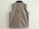 Mens classic vest，mens waist coat, gilet, vest in peach skin fabric, beige