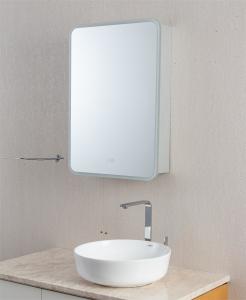 Wholesale Double Door Anti-Fog Lighted Vanity Mirror Medicine Cabinet LED Touch Sensor Adjustable from china suppliers