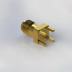 Antenna Amphenol 1521-60210 RF Coaxial Female Connector 40GHz SMA PCB Panel