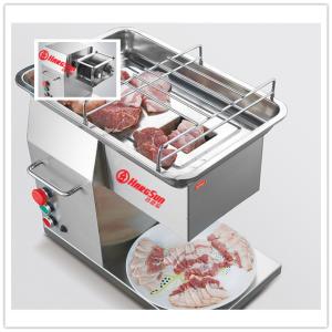 Wholesale 600w Fresh Meat Cutting Machine 250kg/H Meat Cutter Slicer from china suppliers