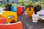LLDPE Roto Molded Furniture Plastic Seats For Rotational Moulding Technology
