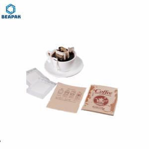 Wholesale DQ PACK flexible packaging three-side sealed pouch for drip coffee filter bag for drink coffee from china suppliers