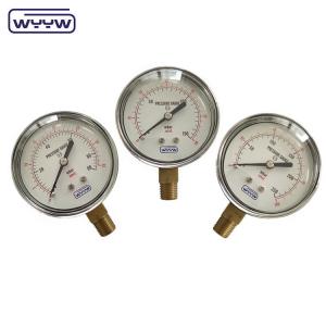 Wholesale 63mm Capsule Bellows mbar Durable Excellent Atmospheric Compound Bellows Pressure Gauge from china suppliers