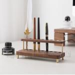 Multifunctional Mobile Phone Holder Pen Holder Office Storage Wooden Storage Pen