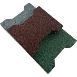 Wholesale H-shaped rubber mat for shock absorption dog bone rubber tile for reduce damage outdoor rubber floor tiles from china suppliers