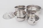 15cm Kitchenware and cookware grade stainless steel pot with lid round metal