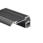 Stair Led Aluminium Extrusion Profiles Staircase Nosing For Cinema Theatre Step