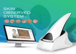 High resolution red color facial skin analyzer machine for skin moisture/wrinkle