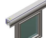 Polished T Slot Aluminium Profile 3853D/G Sliding Door Rail