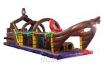 Large Size Inflatable Sports Games Inflatable Pirate Ship Obstacle Course