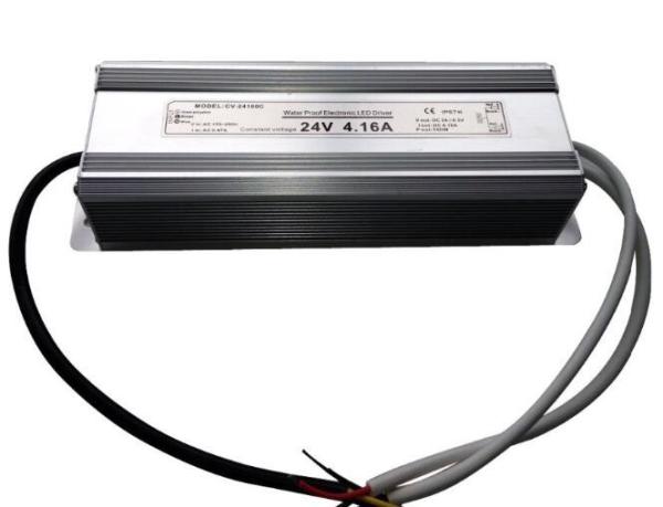 Waterproof 24v led power supply for led street light 100w with CE Rohs FCC