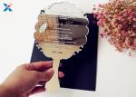 Mirror Acrylic Gifts , Acrylic Invitation Card With Custom Shape For Wedding /