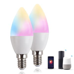 China E14 E26 Tuya Smart Light Bulb Voice Control WiFi Bluetooth on sale