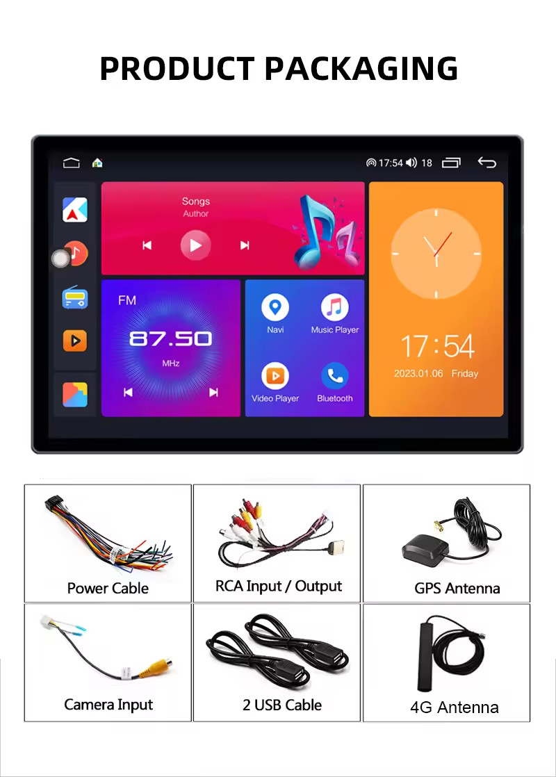 CarPlay Android Universal Car Radio with 13Inch Touch Screen
