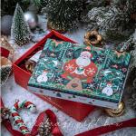 Custom Design Logo Christmas House Gift Kraft Paper Box With Lid with Gravnre