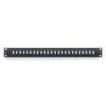 FHU 1U 19'' Fiber Adapter Panel, 48 Fibers OS2 Single Mode, 24 x LC UPC Duplex