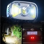 White Red Light Waterproof 1200LM Bright LED Rechargeable Headlamp Flashlight