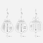 ICU Disposable Foley Urine Collection Bag With Measured Volume Meter