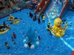 Ocean Style Inflatable Castle Air Jumping Nylon Bouncy Castle Birthday Party