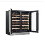 220V 50HZ Commercial Wine Storage Cabinet Dual Zone Temperature Range
