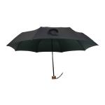 8 Ribs Manual 3 Folding Umbrella With Wooden Handle