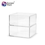 Custom transparent square food storage box clear mini plastic candy box
