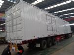 FUWA / BPW Axle Van Curtain Side Semi Trailer To Carry Bulk Cargo