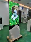 55"Indoor QLED Floorstand Ultrathin Moveable Digital Signage Poster Monitor